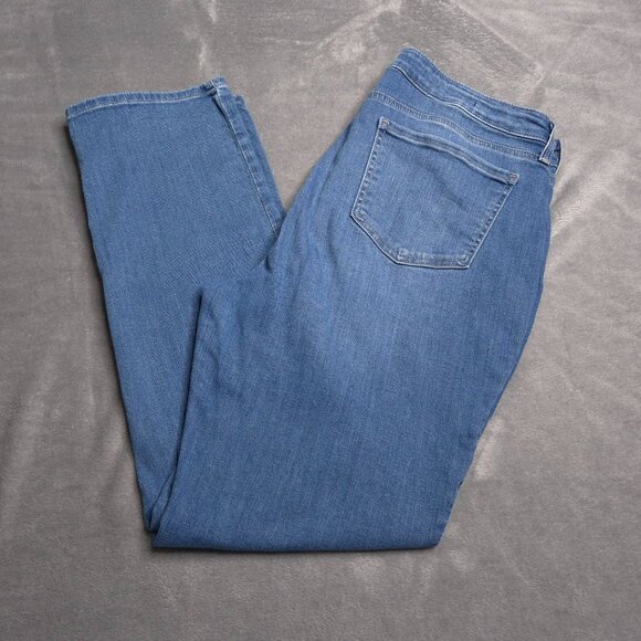 NYDJ Womens Sheri Slim Fit Jeans 14 Medium Wash High Rise Stretch Slimming - Picture 1 of 9